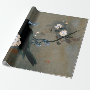 Japans-rij en Blossom Woodblock Druk Cadeaupapier