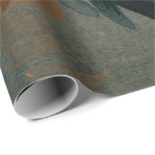  Japans-rij en Blossom Woodblock Druk Cadeaupapier (Rol Hoek)