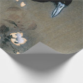  Japans-rij en Blossom Woodblock Druk Cadeaupapier (Hoek)