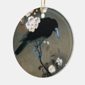  Japans-rij en Blossom Woodblock Druk Keramisch Ornament (Links)