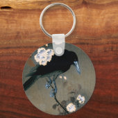  Japans-rij en Blossom Woodblock Druk Sleutelhanger (Voorkant)