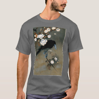  Japans-rij en Blossom Woodblock Druk T-shirt