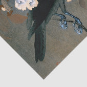  Japans-rij en Blossom Woodblock Druk Tissuepapier (Detail)