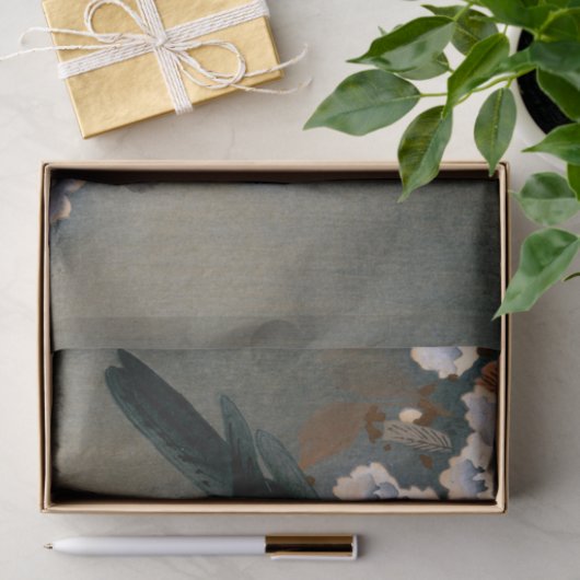  Japans-rij en Blossom Woodblock Druk Tissuepapier (Geschenk)