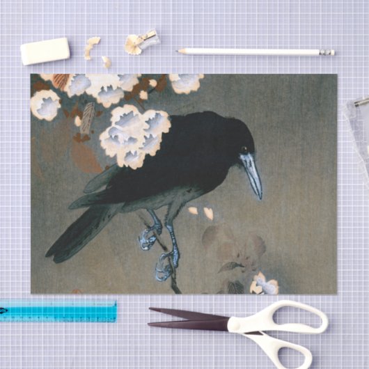  Japans-rij en Blossom Woodblock Druk Tissuepapier (Craft)