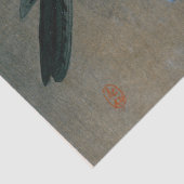 Japans-rij en Blossom Woodblock Druk Tissuepapier (Detail)