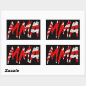 Japans Rising Sun Flag MMA Sticker (Vel)