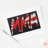 Japans Rising Sun Flag MMA Sticker (Envelop)