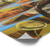 Japans Rode Esdoorn Surrealistisch Landschap Art P Poster (Hoek)