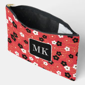 Japans Rood Sakura Blossom Monogram Initialen Etui (Open)