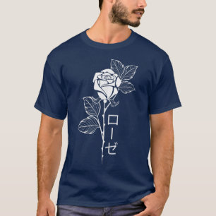 Japans Roos Vaporwave Aesthethetisch Roos T-shirt