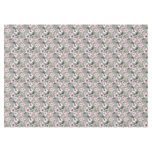 Japans roze Cherry Blossom Pattern Tafelkleed (Voorkant (Horizontaal))