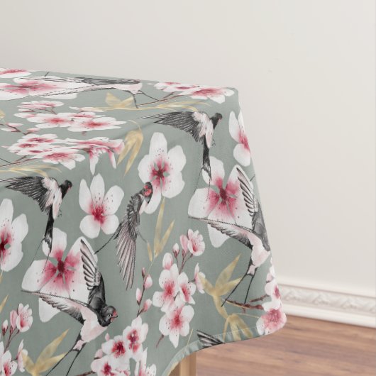 Japans roze Cherry Blossom Pattern Tafelkleed (Voorbeeld)