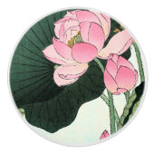  Japans Roze Lotus Bloem Keramische knop (Voorkant)