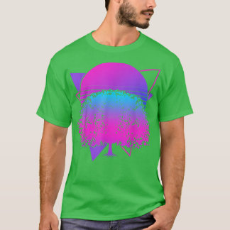 Japans roze ventilator Sakura 90s Art Vaporwave Ch T-shirt