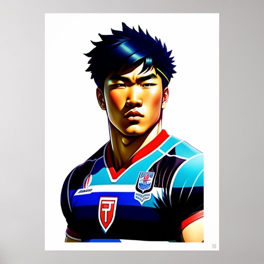 Japans Rugby Art Poster (Voorkant)