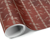 Japans Rustig Bamboe Patroon Gift Cadeaupapier (Rol Hoek)