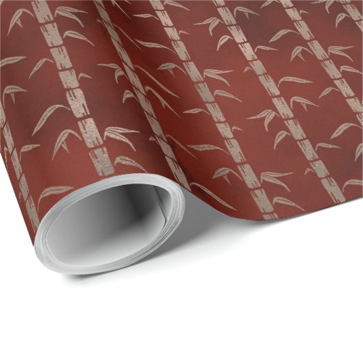 Japans Rustig Bamboe Patroon Gift Cadeaupapier (Rol Hoek)