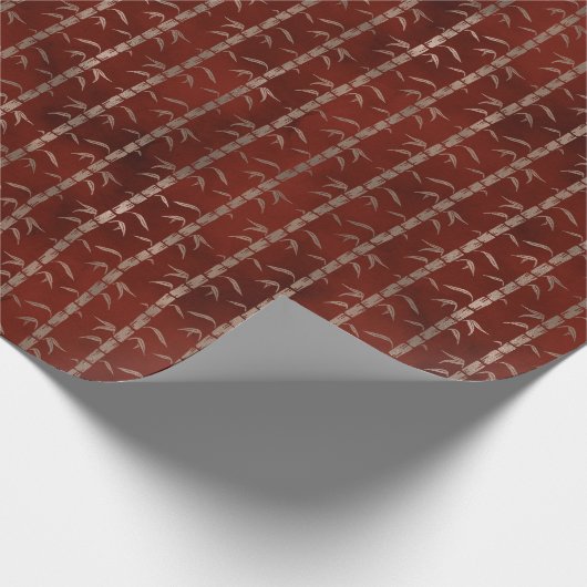 Japans Rustig Bamboe Patroon Gift Cadeaupapier (Hoek)