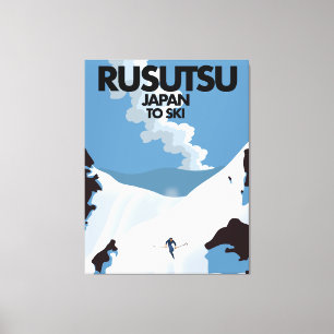 Japans Rusutsu skiprint Canvas Afdruk