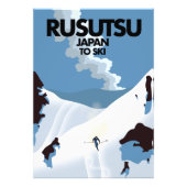 Japans Rusutsu skiprint Foto Afdruk (Voorkant)