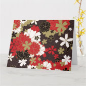 Japans Sakura Art Elegant Floral Pattern Kaart (Gele Bloem)