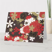 Japans Sakura Art Elegant Floral Pattern Kaart (Achterkant)
