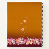 Japans Sakura Blossom Gold en Plum  Notitieboek (Achterkant)