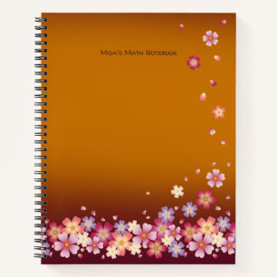 Japans Sakura Blossom Gold en Plum Notitieboek