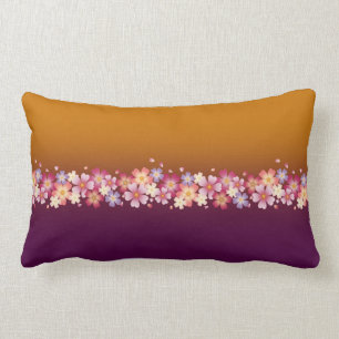 Japans Sakura Blossom Gold & PLum Kussen