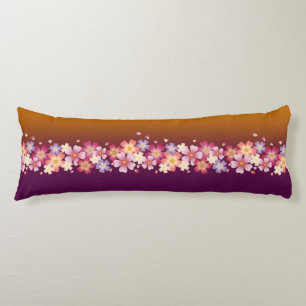 Japans Sakura Blossom Gold & PLum Lichaamskussen