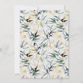 Japans Sakura Cherry Blossom Aziatische bruiloft Kaart (Achterkant)