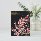 Japans Sakura Cherry Blossom Fine Art Briefkaart (Staand voorkant)