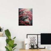 Japans Sakura Cherry Tree Art Print Poster (Thuiskantoor)