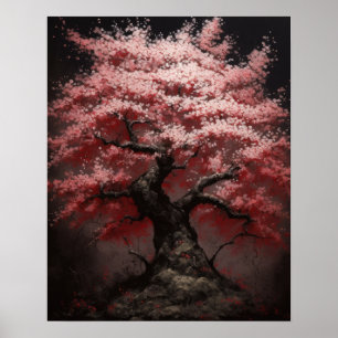 Japans Sakura Cherry Tree Art Print Poster