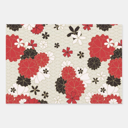 Japans Sakura Design Traditional Seamless Wrappi Inpakpapier Vel (Voorkant 2)