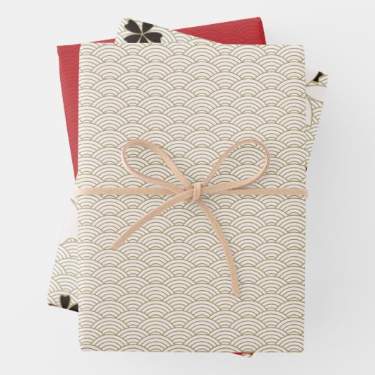 Japans Sakura Design Traditional Seamless Wrappi Inpakpapier Vel (In situ)