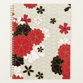Japans Sakura Elegant Floral Pattern Planner (Voorkant)