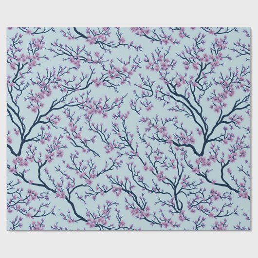 Japans Sakura Pattern Wrapping Paper Cadeaupapier (Vlak)