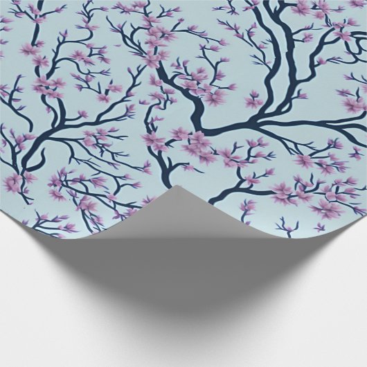 Japans Sakura Pattern Wrapping Paper Cadeaupapier (Hoek)