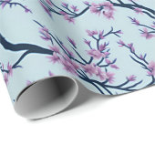 Japans Sakura Pattern Wrapping Paper Cadeaupapier (Rol Hoek)