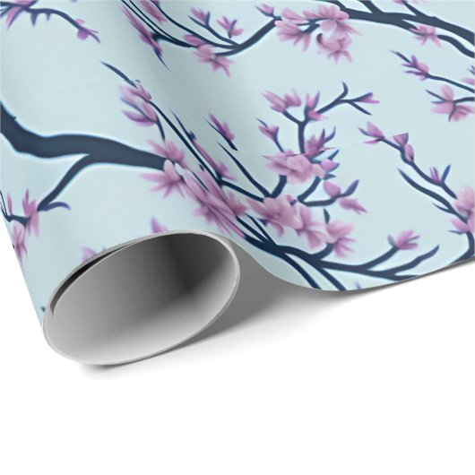 Japans Sakura Pattern Wrapping Paper Cadeaupapier (Rol Hoek)