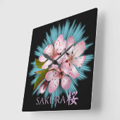 Japans Sakura polshorloge voor dames Vierkante Klok (Hoek)
