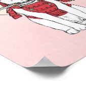 Japans Sakura Samurai Cat Poster (Hoek)