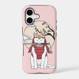 Japans Sakura Samurai Cat Poster