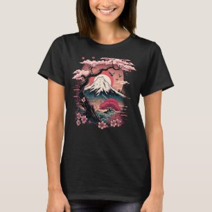 Japans Sakura Tuin Geisha Mount Fuji Cherry Bl T-shirt