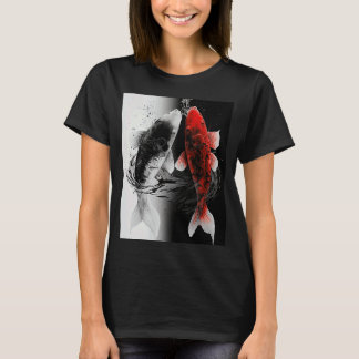 Japans Samurai Aesthetico Koi Fish T-shirt