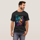 Japans Samurai Aesthetisch Koi Fish 4 T-shirt (Voorkant volledig)