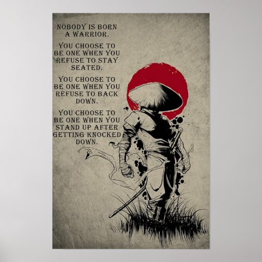 Japans Samurai Art Print Poster (Voorkant)