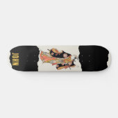 Japans Samurai Black Skateboard (Horizontaal)